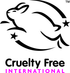 Cruelty Free international seal with a bunny.