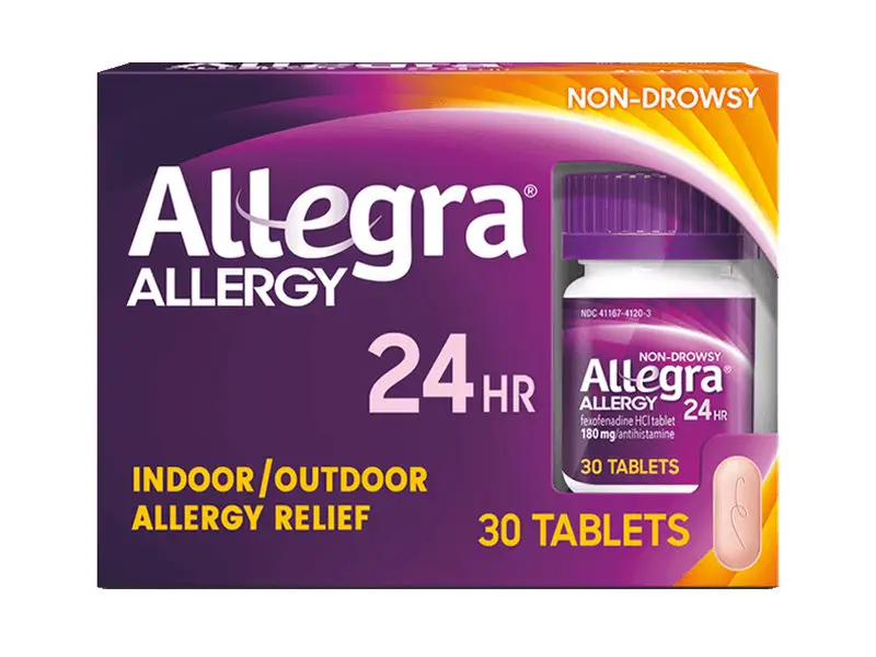 box of Allegra allergy medication
