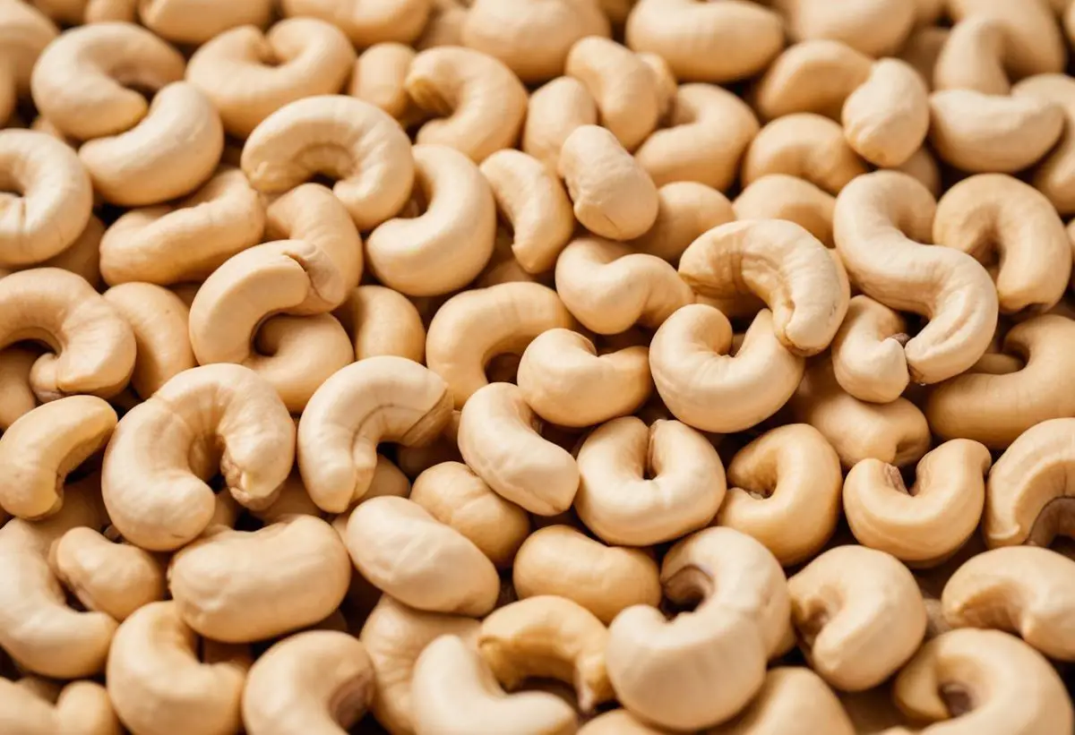 a close up image of cashew nuts