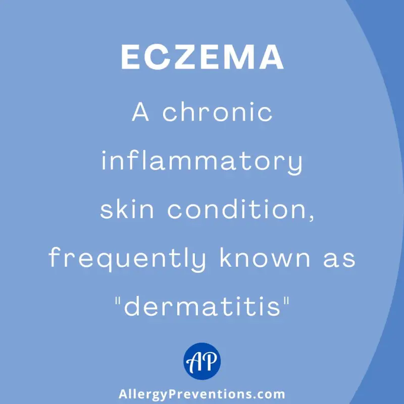 Eczema fact: Eczema is a chronic inflammatory skin conditions, frequently known as "dermatitis".