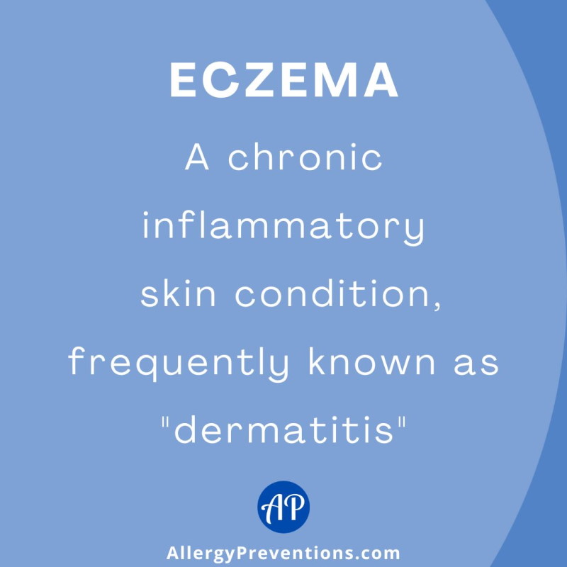 Eczema fact: Eczema is a chronic inflammatory skin conditions, frequently known as "dermatitis".