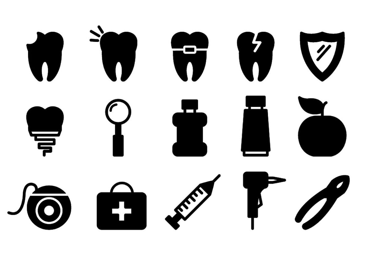 An array of logos that could be used for creating products that use hypoallergenic titanium.