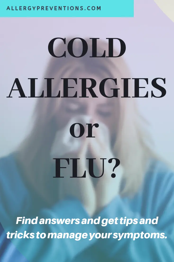 cold allergies or flu visual allergy preventions