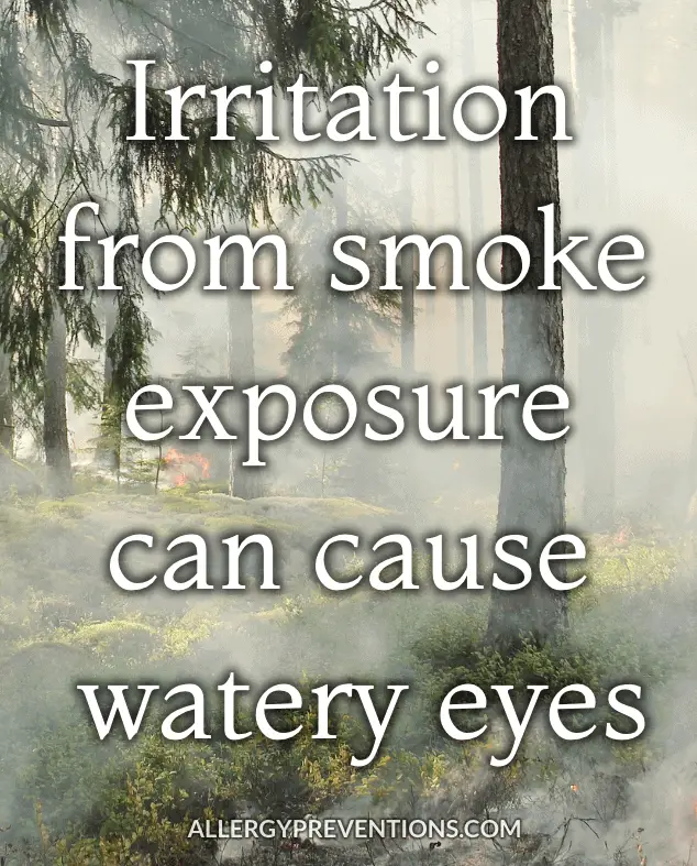 allergy preventions smoke allergy watery eyes