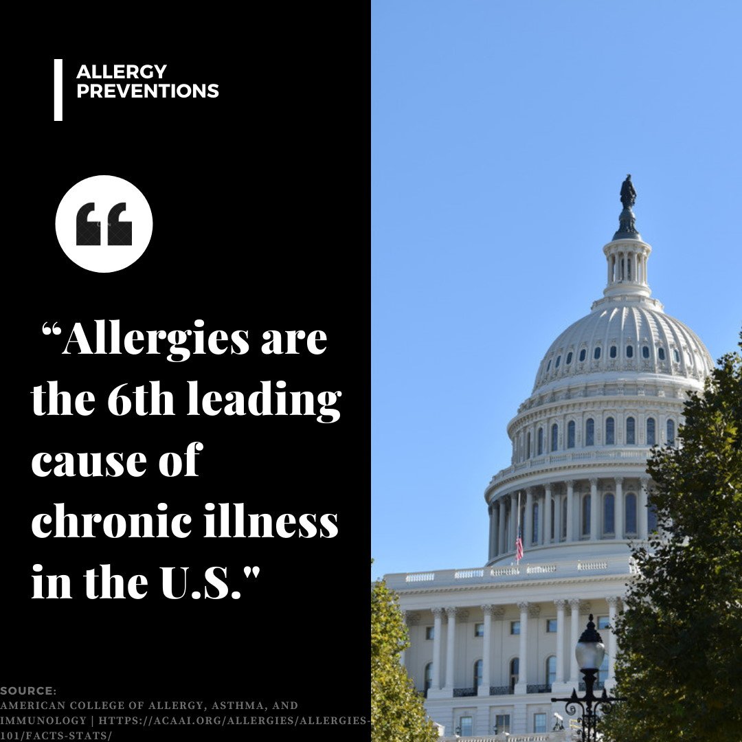 allergy-facts-infographic-allergy-preventions- allergies are the sixth leading cause of chronic illness in the U.S. 