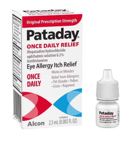 Alcon Pataday Once Daily Relief prescription strength OTC allergy eye drops.